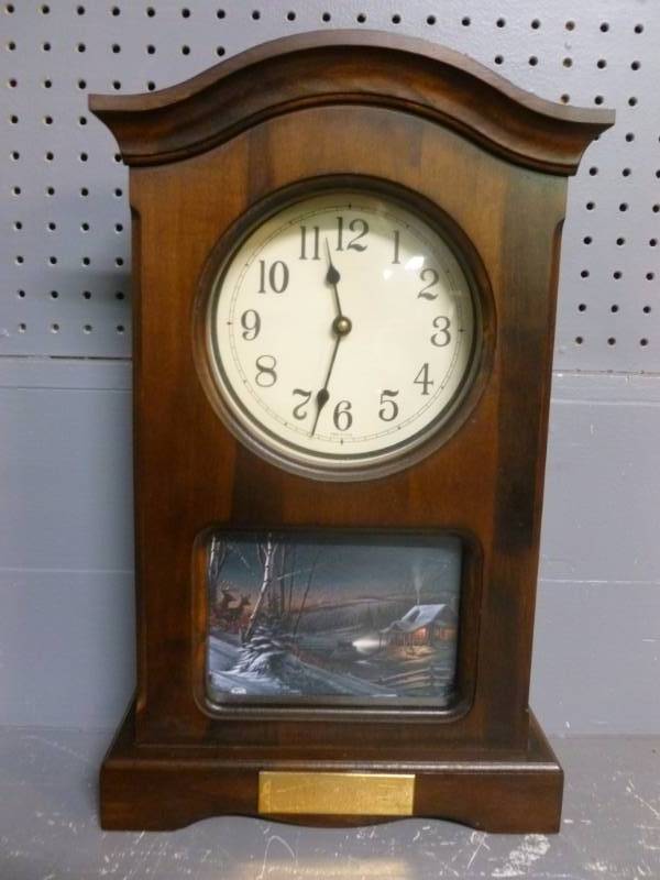 lot 155 image: Terry Redlin Clock