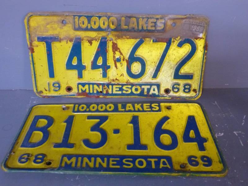 lot 158 image: Vintage License Plates