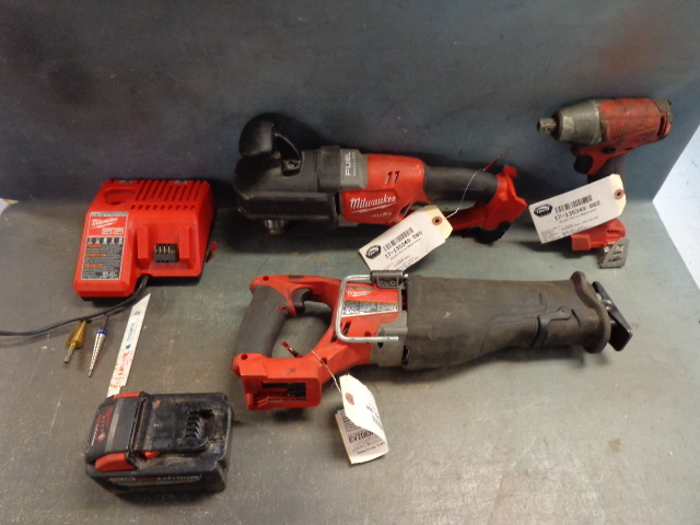 lot 3 image: Milwaukee M18 Cordless Tools