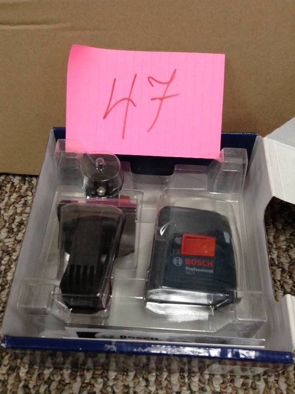lot 47 image: Bosch GLL 2 Self-Leveling Cross-Line Laser Level with Mount