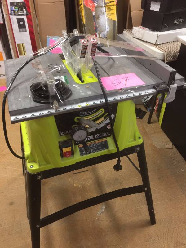 lot 57 image: Ryobi 10 in Table Saw used in working condition