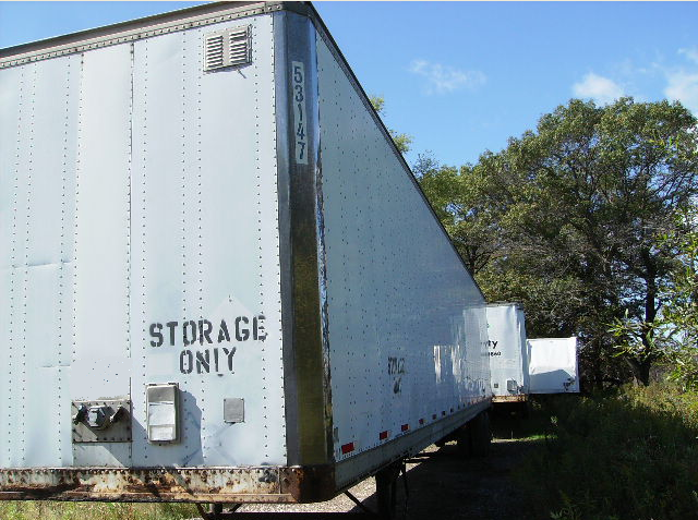 lot 9 image: 1990 Stoughton 53 Dry Van Trailer