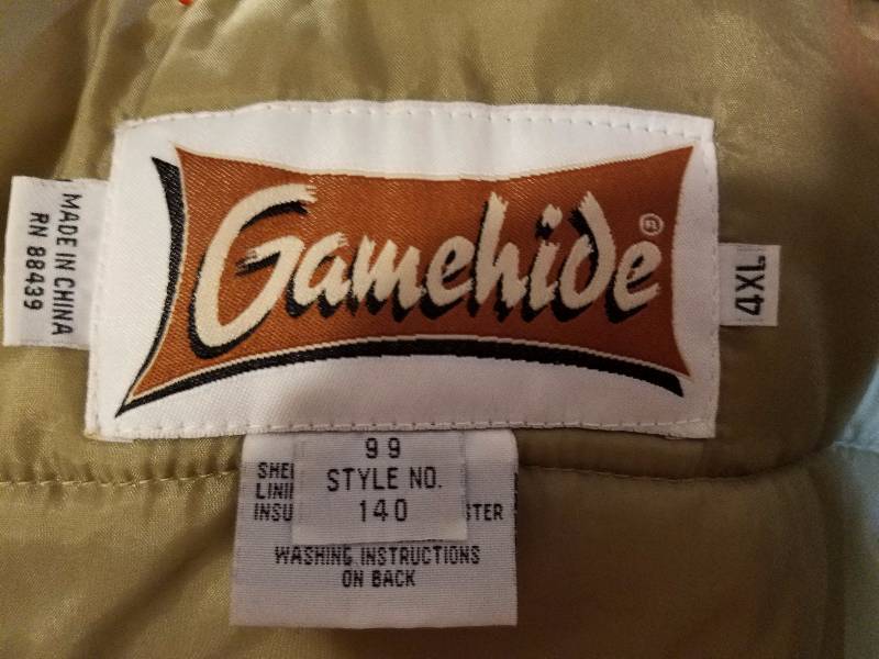 lot 9 image: Gamehide Insulated Hunting Jacket...4XL