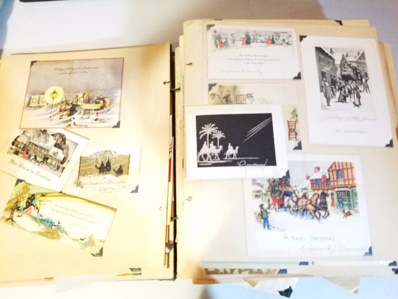 lot 36 image: Vintage Christmas cards...Some 600