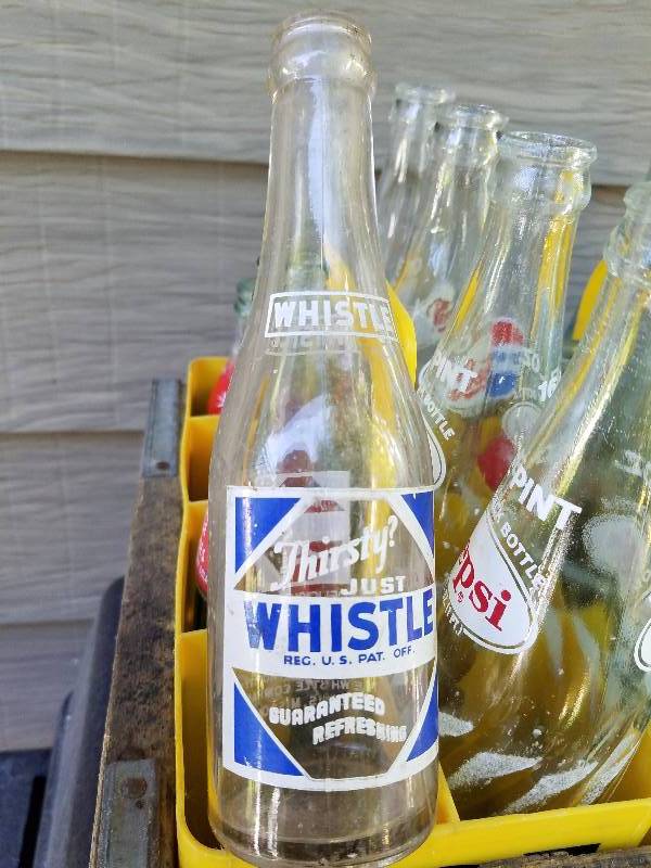lot 62 image: Antique Pepsi Crate...along With Collectible Bottles