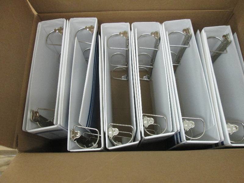 Box of 12 WhiteBlue 3 D Ring Binde...