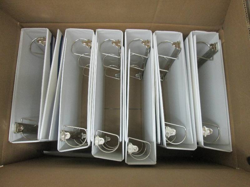 Box of 12 WhiteBlue 3 D Ring Binde...