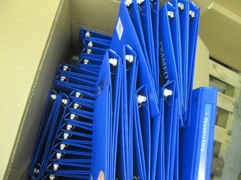 Large Box of Blue Avery Framed View...