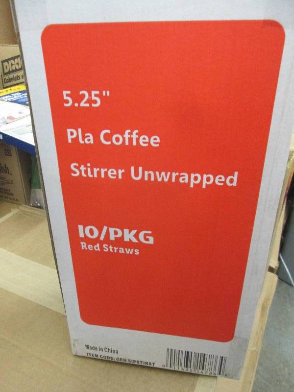 Coffee Stirrers, Red Plastic, 5 14...