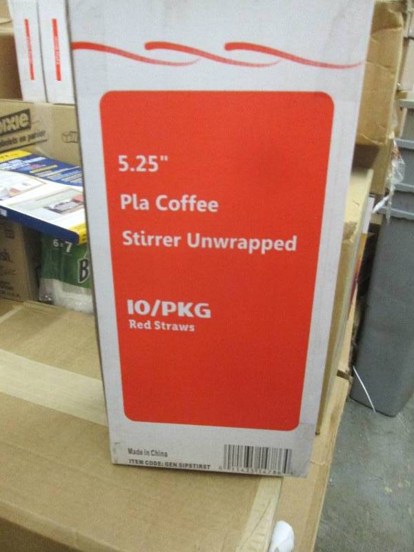 Coffee Stirrers, Red Plastic, 5 14...