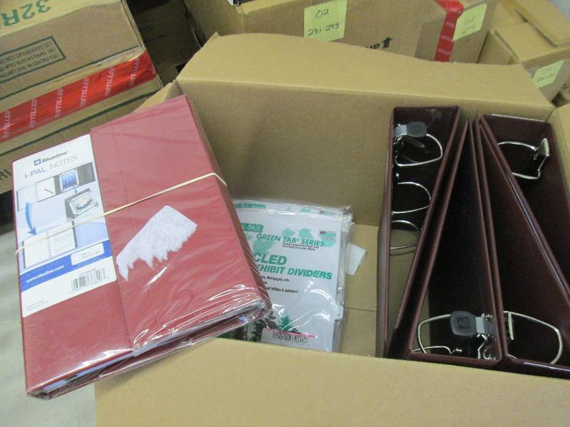 4-3D Ring Binders, Exhibit Dividers...