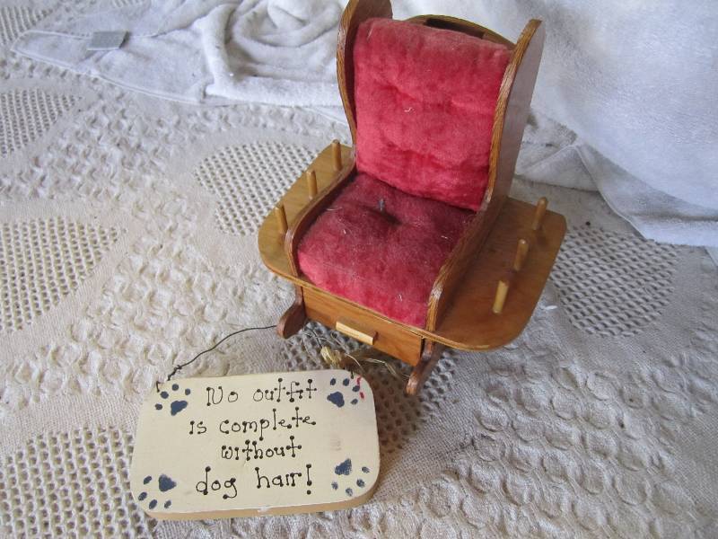 lot 90 image: Rocking Chair Pin Cushion and Sign...