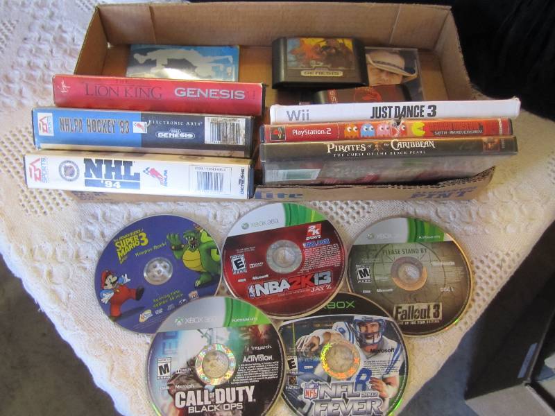 lot 104 image: Lot of Misc Video Games Xbox Wii PS...