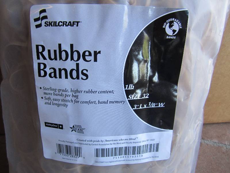lot 133 image: Lot of 22 Bags of Rubber Bands 1 po...