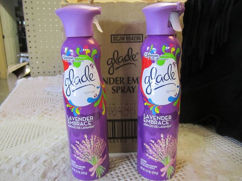 lot 144 image: Case of 6 Glade Spray Lavender Embr...