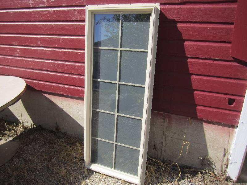 lot 255 image: Vinyl Framed Window with mounting t...