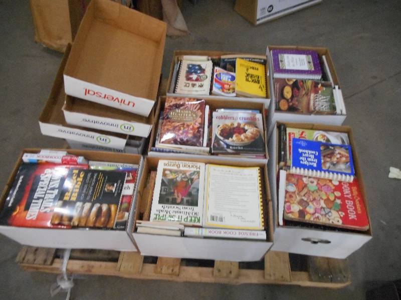 SIX BOX LOT OF COOK BOOKS