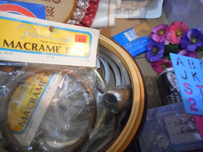 MISC LOT- CRAFT BOX SEVERAL ITEMS