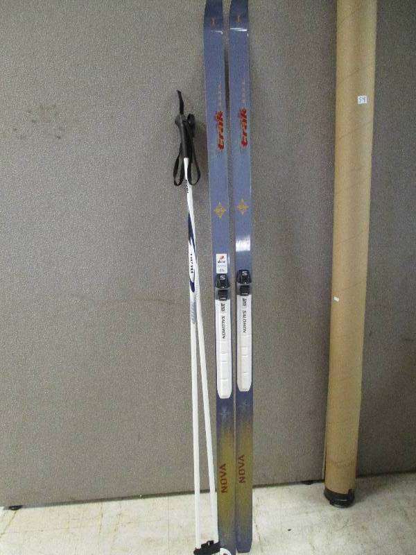 Cross Country Skis And Ski Poles