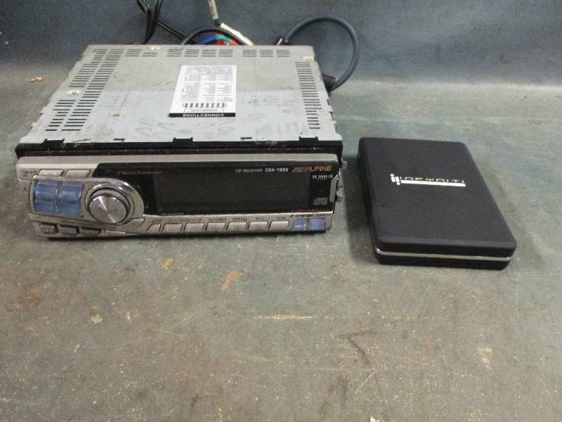 Alpine Car Stereo and Digital Scale