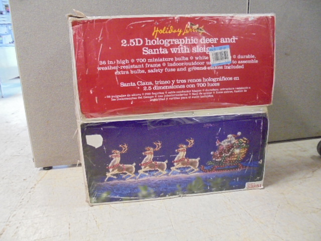 Lighted Santa and Sleigh