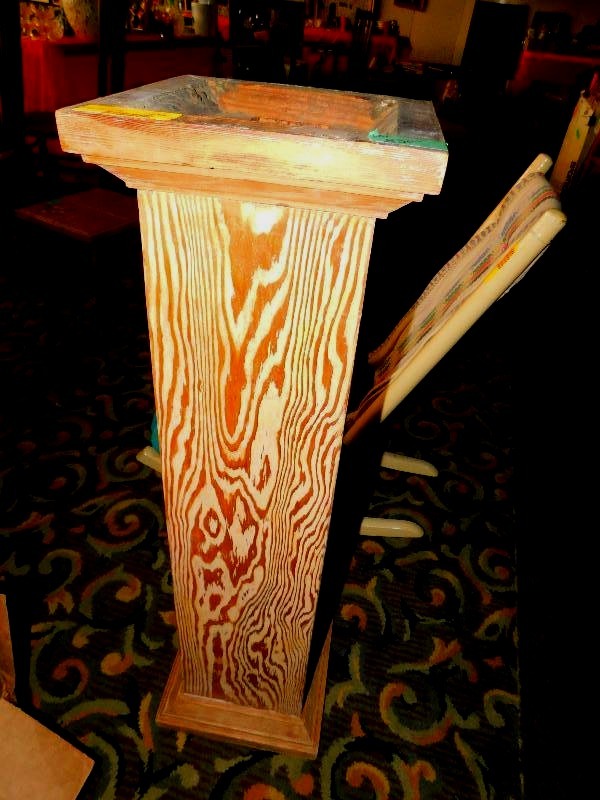 WOODEN BASE OR PLANT STAND