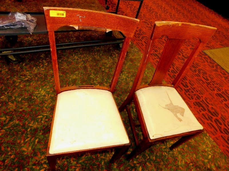 TWO ANTIQUE DINING ROOM CHAIRS