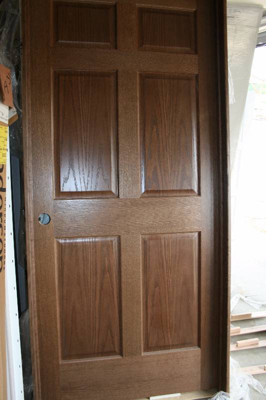 lot 184 image: Pre Hung Interior Door Oak Finish