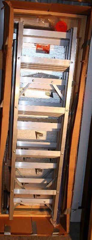 lot 216 image: Aluminum Attic Ladder