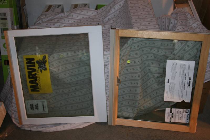 lot 235 image: Pair of Double Hung Windows without Frame