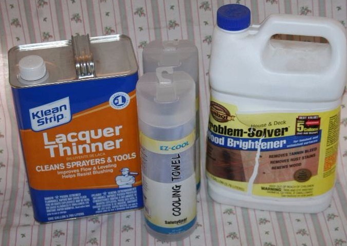 lot 360 image: Chemicals and Cooling Towels
