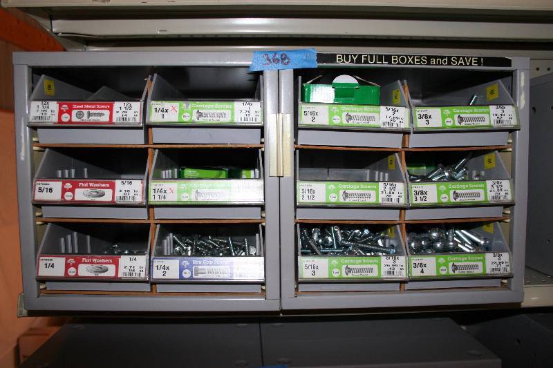 lot 363 image: Hardware Containers with Hardware