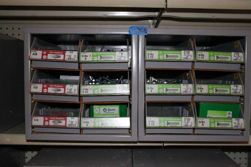 lot 364 image: Hardware Containers with Hardware