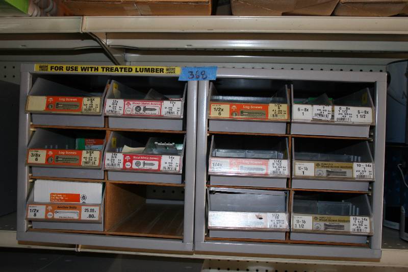 lot 367 image: Hardware Containers with Hardware