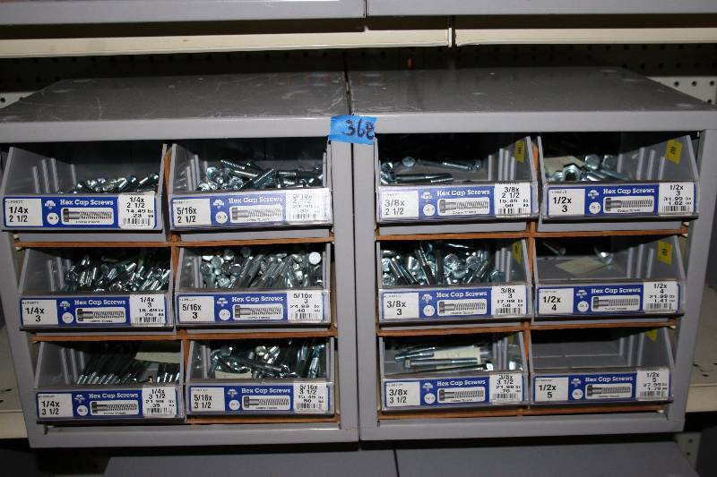 lot 369 image: Hardware Containers with Hardware
