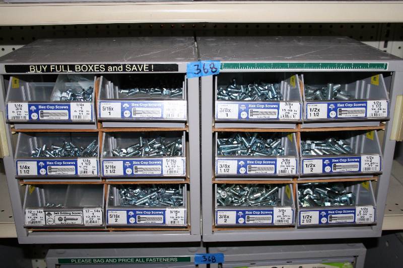 lot 370 image: Hardware Containers with Hardware