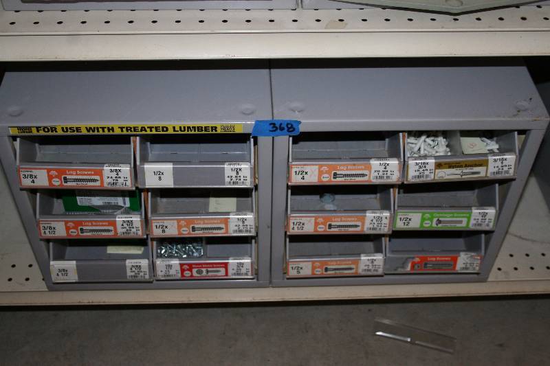 lot 380 image: Hardware Containers with Hardware