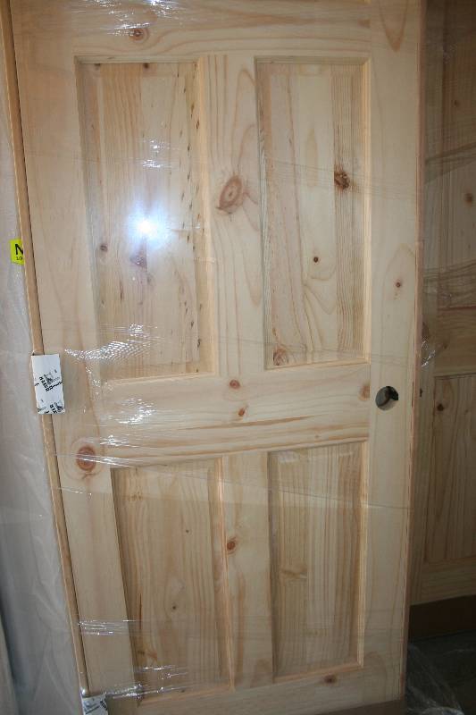 lot 428 image: Solid Pine Pre Hung Interior Door