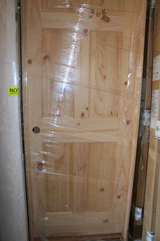 lot 430 image: Solid Pine Pre Hung Interior Door