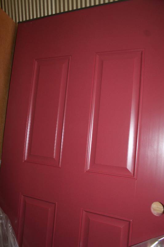 lot 487 image: Insulated Wooden Exterior Door