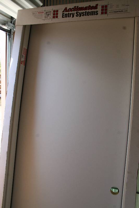 lot 548 image: Insulated Pre Hung Steel Exterior Door
