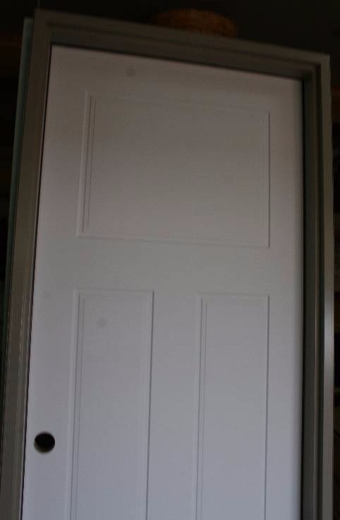 lot 587 image: Steel Pre Hung Insulated Exterior Door