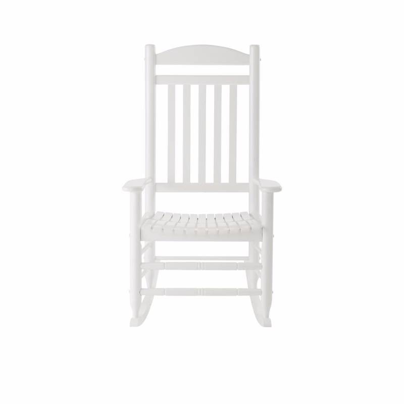 Glossy White Wood Outdoor Rocking Chair Home Improvements Glossy White Wood Outdoor Rocking Chair
