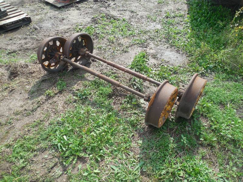 lot 30 image: 2 RAIL CAR AXLES