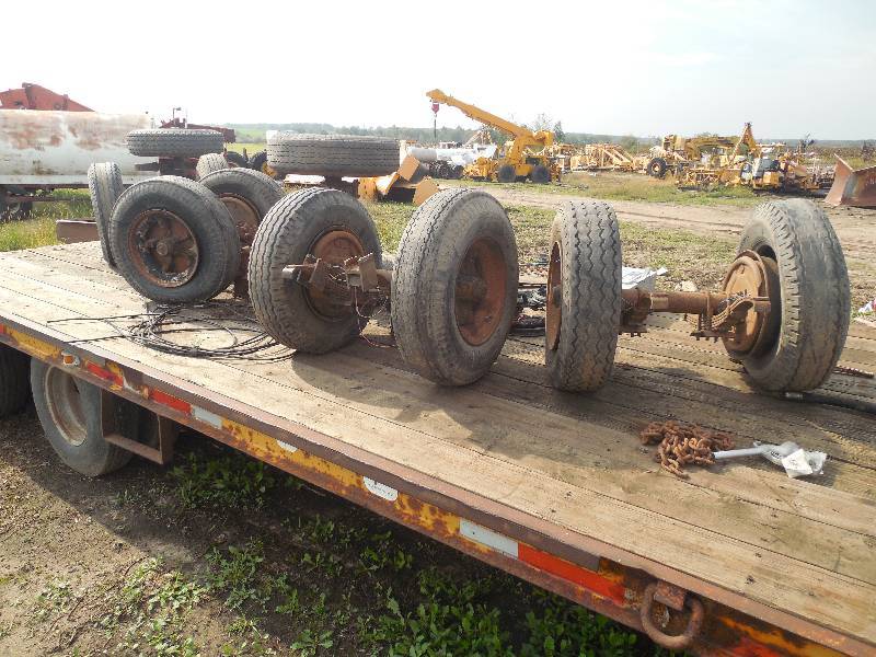 lot 31 image: 6 AXLES WITH TIRES, LEAF SPRINGS, BRAKES