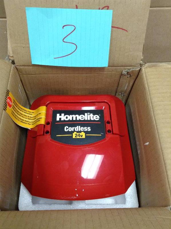 lot 3 image: Homelite 24 Volt Replacement Battery BS80026HL open box not used