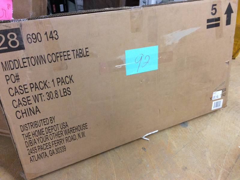 lot 92 image: Middletown Coffee Table not used