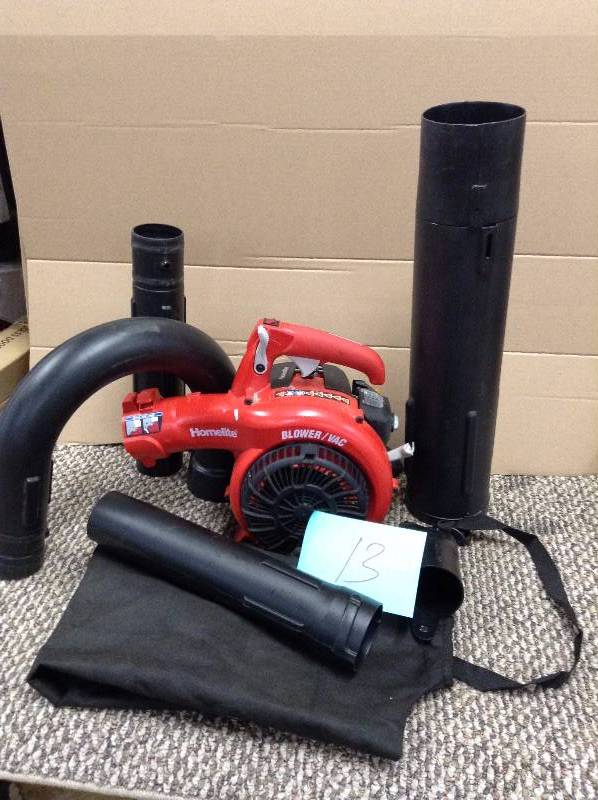 lot 13 image: Homelite UT26HBV 150 MPH 400 CFM 26cc Gas Handheld