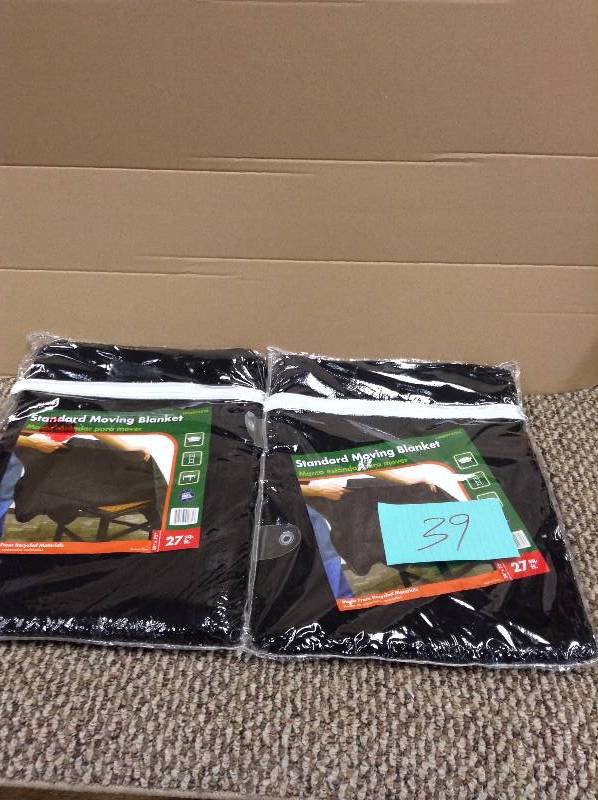 lot 39 image: Lot of 2 new Standard Moving Blanket New