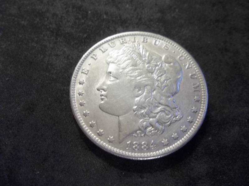 1884 O Morgan Silver Dollar